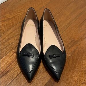 J. Crew Women's Black Leather Flats